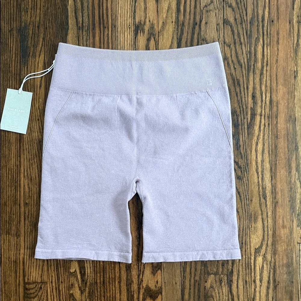 Everlane Pale Lavender Ribbed Bike Shorts - Picture 7 of 10